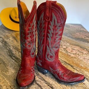OLD GRINGO NEVADA RED BOOTS Sz. 7